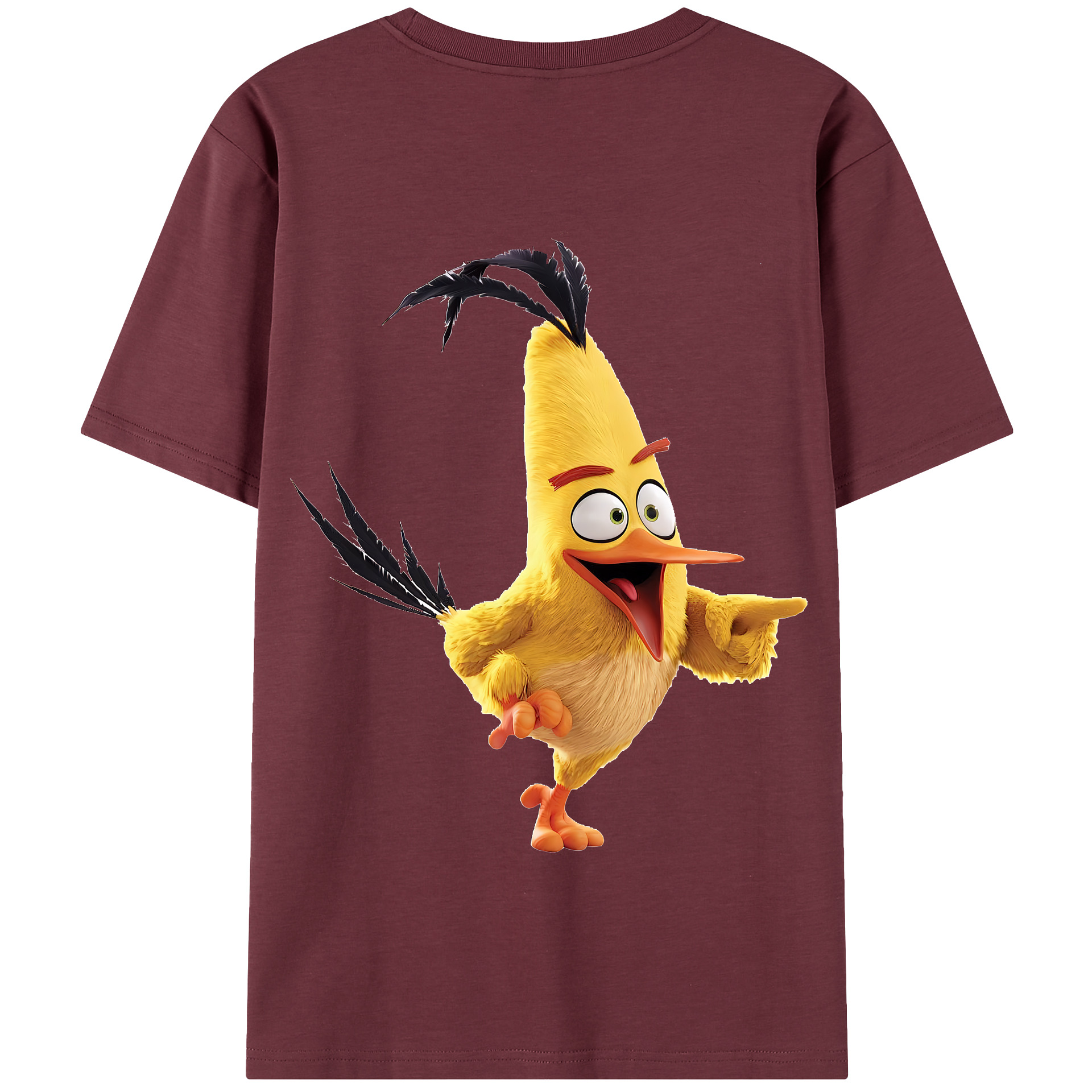（画像用） Angry Birds アングリーバード 綿100％半袖Tシャツ（背面プリント）